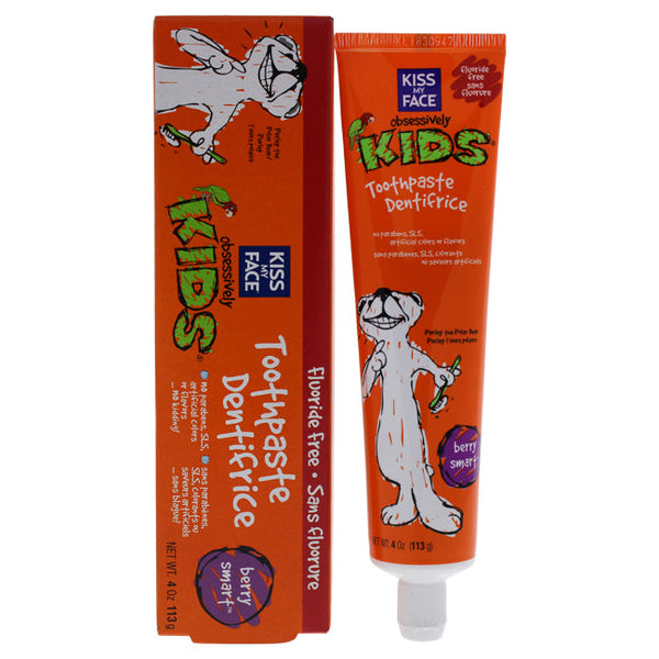 Kiss My Face Kids Fluoride-Free Toothpaste - Berry Smart by Kiss My Face for Kids - 4 oz Toothpaste