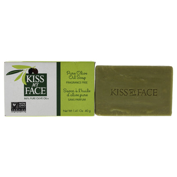 Kiss My Face Pure Olive Oil Bar Soap by Kiss My Face for Unisex - 1.41 oz Soap