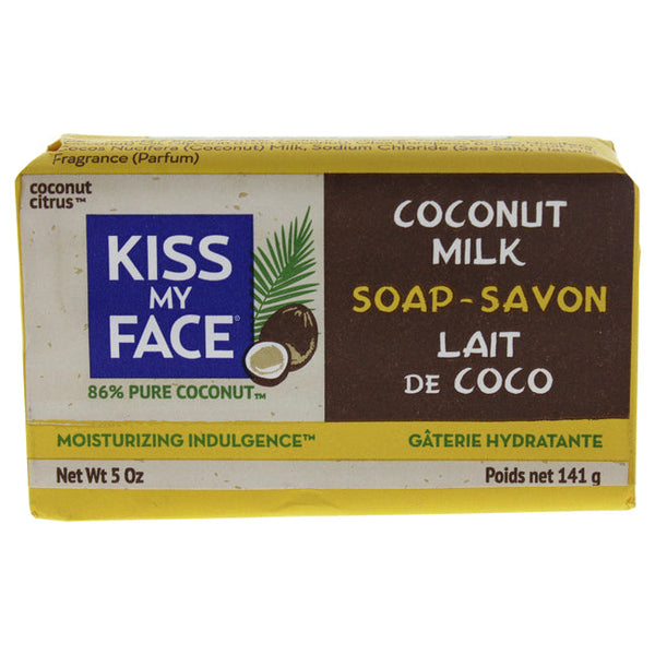 Kiss My Face Pure Coconut Milk Bar Soap by Kiss My Face for Unisex - 5 oz Soap