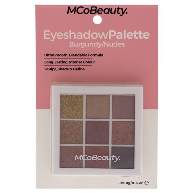 MCoBeauty Eyeshadow Palette - Burgundy-Nudes by MCoBeauty for Women - 0.02 oz Eyeshadow