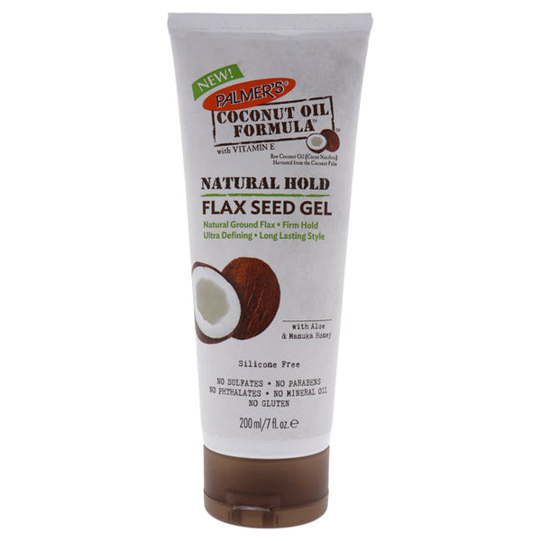Palmers Coconut Oil Natural Hold Flax Seed Gel by Palmers for Unisex - 7 oz Gel