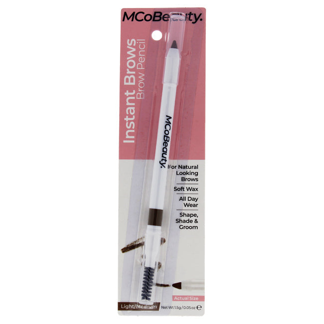 MCoBeauty Instant Brows Pencil - Light-Medium by MCoBeauty for Women - 0.007 oz Eyebrow