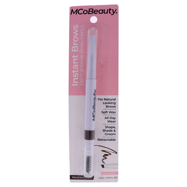 MCoBeauty Instant Brows Pencil - Medium-Dark by MCoBeauty for Women - 0.007 oz Eyebrow