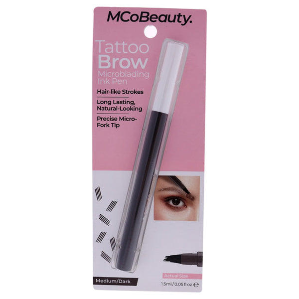 MCoBeauty Tattoo Brow Microblading Ink Pen - Medium-Dark by MCoBeauty for Women - 0.05 oz Eyebrow