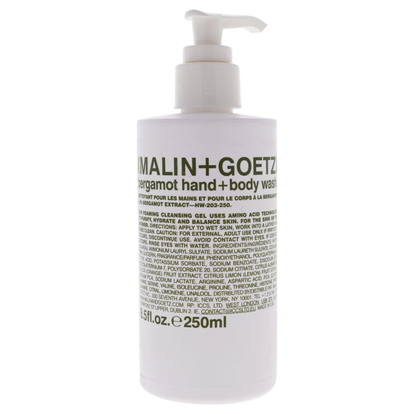 MALIN+GOETZ Bergamot Hand and Body Wash by Malin + Goetz for Unisex - 8.5 oz Body Wash