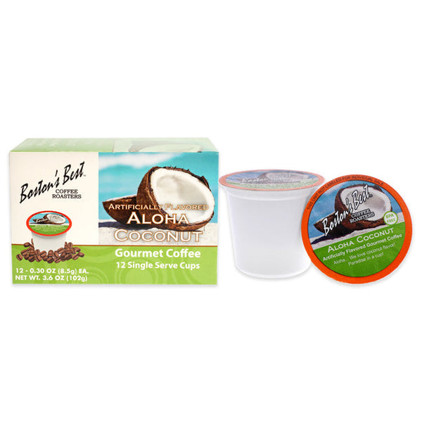 Bostons Best Aloha Coconut Gourmet Coffee by Bostons Best for Unisex - 12 Cups Coffee