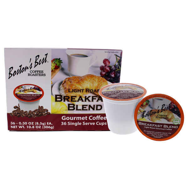 Bostons Best Breakfast Blend Gourmet Coffee by Bostons Best for Unisex - 36 Cups Coffee