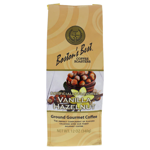 Bostons Best Vanilla Hazelnut Ground Gourmet Coffee by Bostons Best for Unisex - 12 oz Coffee