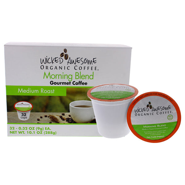 Bostons Best Wicked Awesome Organic Morning Blend Gourmet Coffee by Bostons Best for Unisex - 32 Cups Coffee