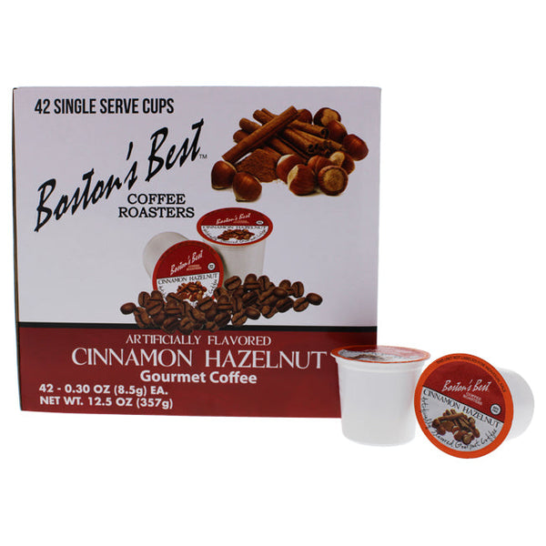 Bostons Best Cinnamon Hazelnut Gourmet Coffee by Bostons Best for Unisex - 42 Cups Coffee