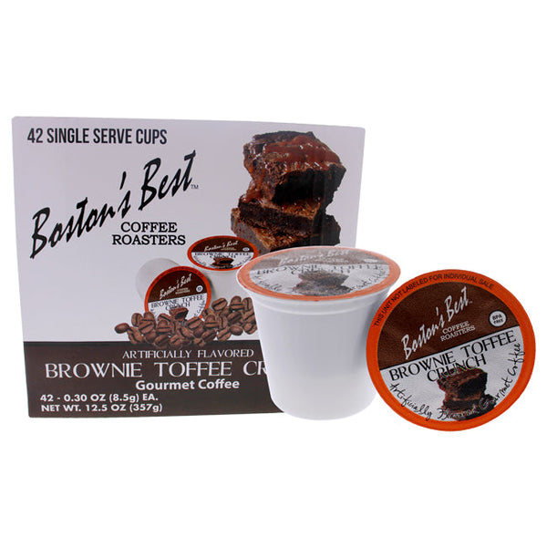Bostons Best Brownie Toffee Crunch Gourmet Coffee by Bostons Best for Unisex - 42 Cups Coffee