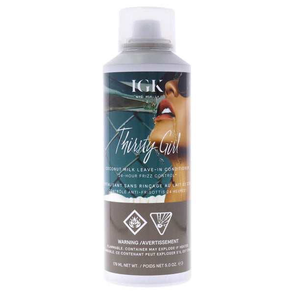 IGK Thirsty Girl Coconut Milk Leave-In Conditioner by IGK for Unisex - 5 oz Conditioner