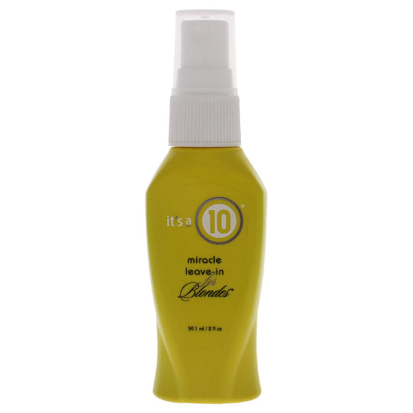 Its A 10 Miracle Leave-In for Blondes by Its A 10 for Unisex - 2 oz Treatment