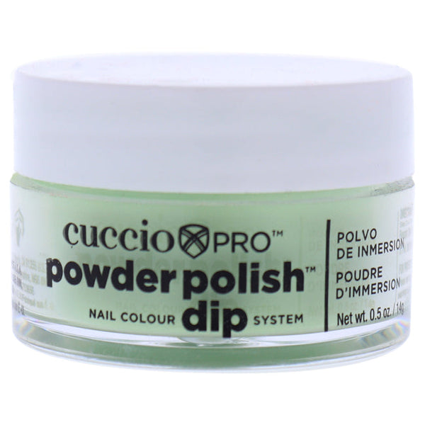 Cuccio Pro Powder Polish Nail Colour Dip System - Bright Green With Yellow Undertones by Cuccio for Women - 0.5 oz Nail Powder