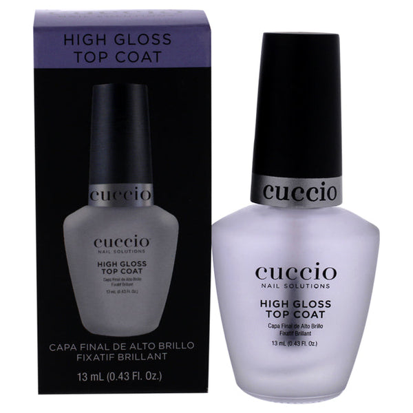 Cuccio High Gloss Top Coat by Cuccio for Women - 0.43 oz Top Coat