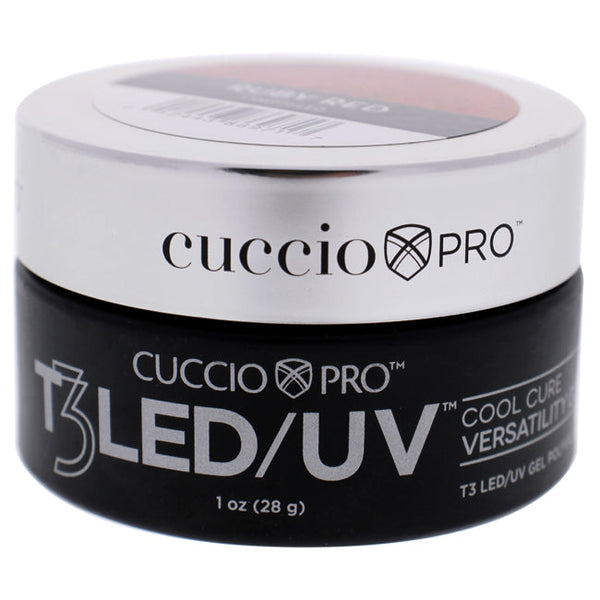 Cuccio Pro T3 Cool Cure Versatility Gel - Rubi Red by Cuccio Pro for Women - 1 oz Nail Gel