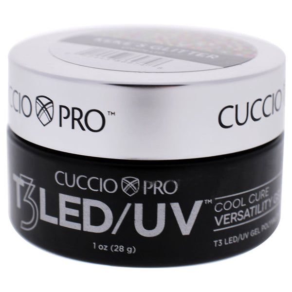 Cuccio Pro T3 Cool Cure Versatility Gel - Kekes Glitter by Cuccio Pro for Women - 1 oz Nail Gel