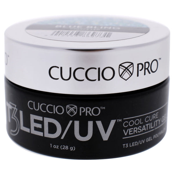 Cuccio Pro T3 Cool Cure Versatility Gel - Blue Bling by Cuccio Pro for Women - 1 oz Nail Gel