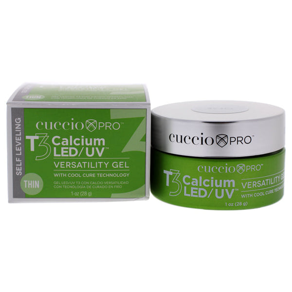 Cuccio Pro T3 Calcium Versatility Gel - Self Leveling Clear by Cuccio Pro for Women - 1 oz Nail Gel