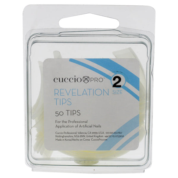 Cuccio Pro Revelation Tips - 2 by Cuccio Pro for Women - 50 Pc Acrylic Nails