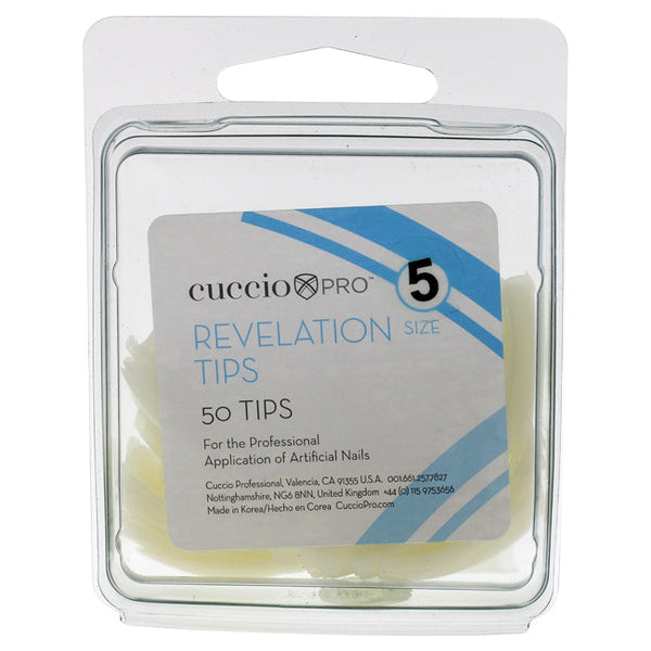 Cuccio Pro Revelation Tips - 5 by Cuccio Pro for Women - 50 Pc Acrylic Nails