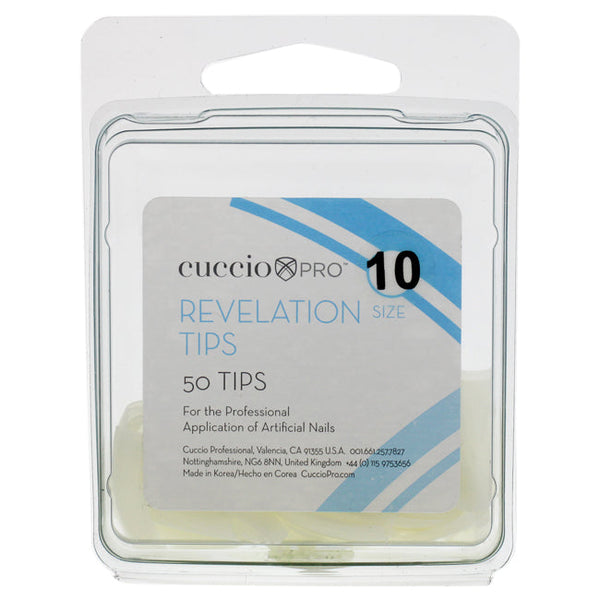 Cuccio Pro Revelation Tips - 10 by Cuccio Pro for Women - 50 Pc Acrylic Nails