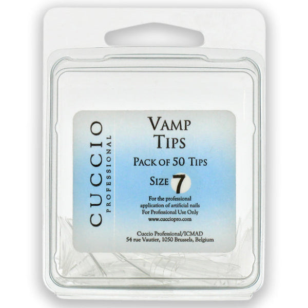 Cuccio Pro Vamp Tips - 7 by Cuccio Pro for Women - 50 Pc Acrylic Nails