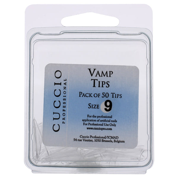 Cuccio Pro Vamp Tips - 9 by Cuccio Pro for Women - 50 Pc Acrylic Nails