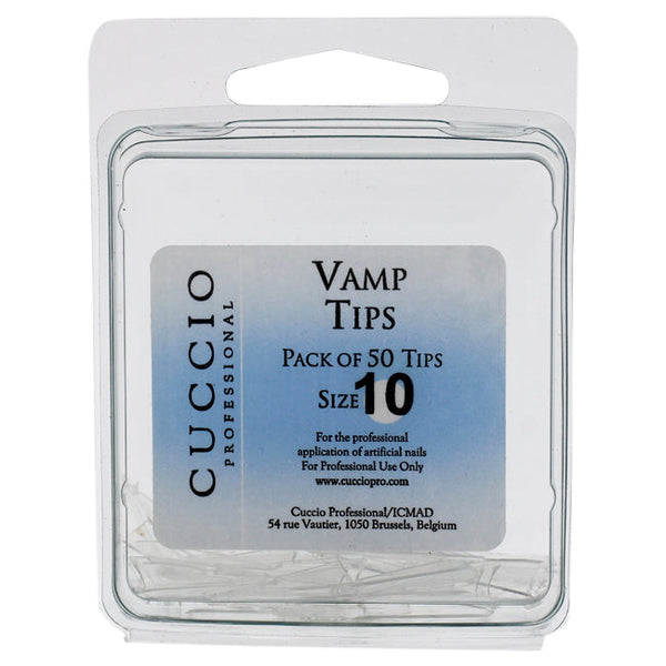 Cuccio Pro Vamp Tips - 10 by Cuccio Pro for Women - 50 Pc Acrylic Nails