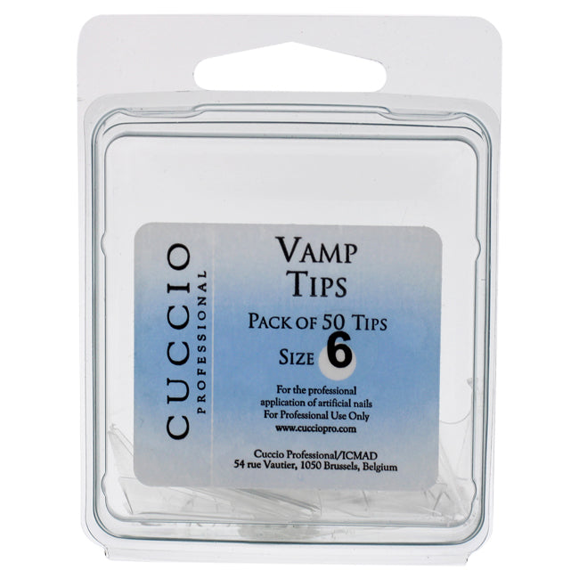 Cuccio Pro Vamp Tips - 6 by Cuccio Pro for Women - 50 Pc Acrylic Nails