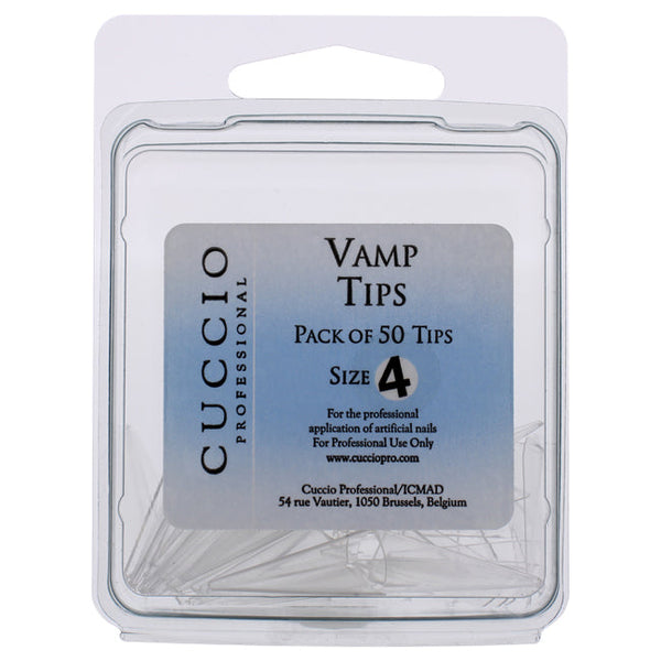 Cuccio Pro Vamp Tips - 4 by Cuccio Pro for Women - 50 Pc Acrylic Nails