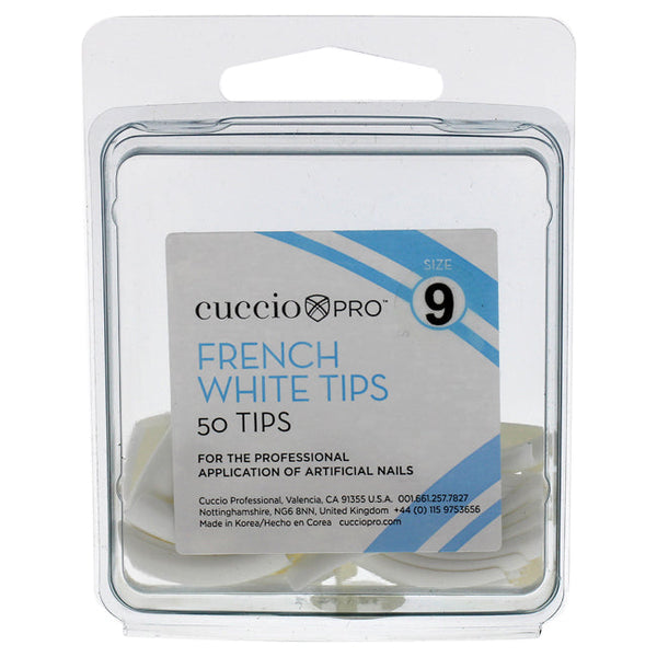 Cuccio Pro French White Tips - 9 by Cuccio Pro for Women - 50 Pc Acrylic Nails