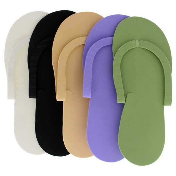 Cuccio Pro Pedicure Slippers - Assorted by Cuccio Pro for Unisex - 12 Pair Slippers