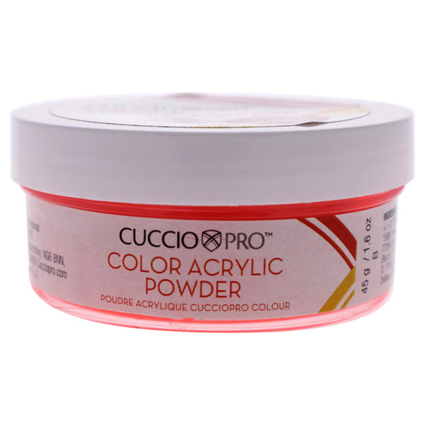Cuccio Pro Colour Acrylic Powder - Neon Cherry by Cuccio Pro for Women - 1.6 oz Acrylic Powder