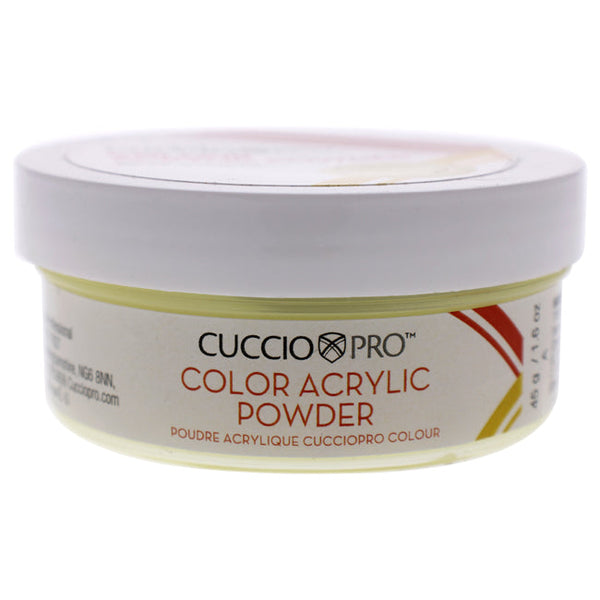Cuccio Pro Colour Acrylic Powder - Lemonade Yellow by Cuccio Pro for Women - 1.6 oz Acrylic Powder