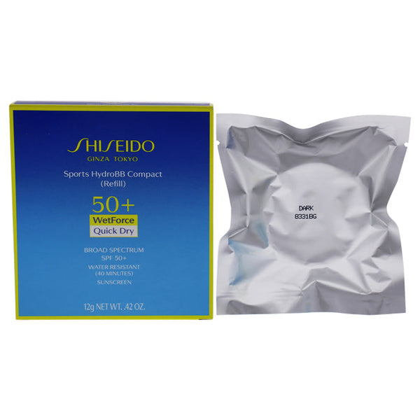 Shiseido Sports HydroBB Compact Refill SPF 50 - Dark by Shiseido for Women - 0.42 oz Powder