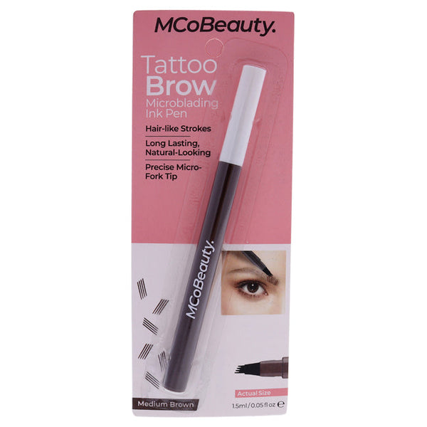 MCoBeauty Tattoo Brow Microblading Ink Pen - Medium Brown by MCoBeauty for Women - 0.05 oz Eyebrow