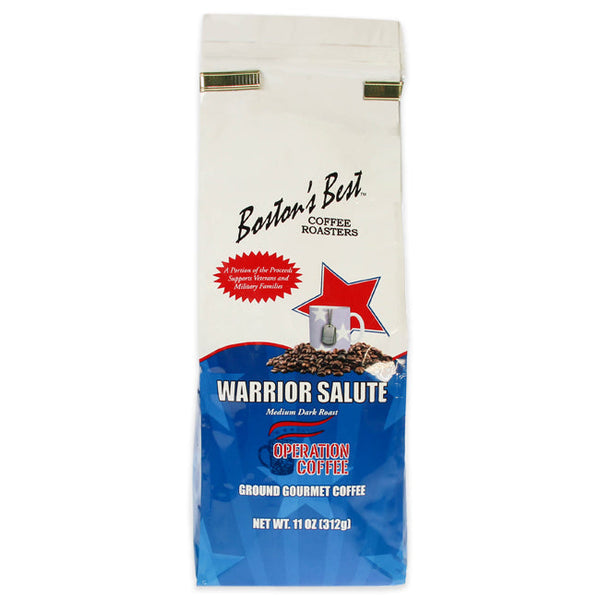 Bostons Best Warrior Salute Ground Gourmet Coffee by Bostons Best for Unisex - 11 oz Coffee