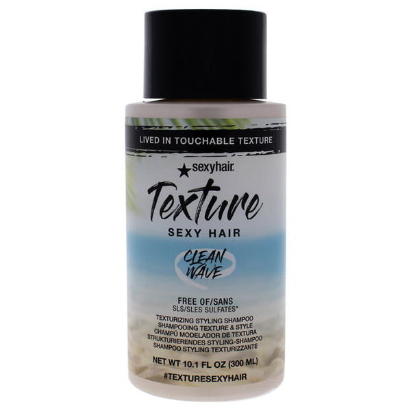 Sexy Hair Sexy Hair Texture Clean Wave Texturizing Styling Shampoo by Sexy Hair for Unisex - 10.1 oz Shampoo
