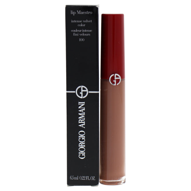Giorgio Armani Lip Maestro Intense Velvet Color - 100 Sand by Giorgio Armani for Women - 0.22 oz Lip Gloss