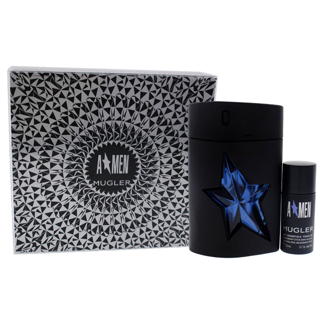 Thierry Mugler Angel by Thierry Mugler for Men - 2 Pc Gift Set 3.4oz EDT Spray, 0.67oz Deodorant Stick