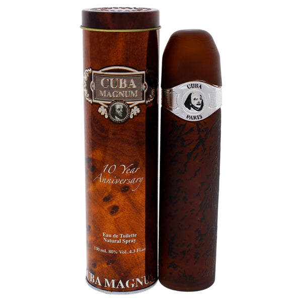 Cuba Cuba Magnum Black by Cuba for Men - 4.3 oz EDT Spray