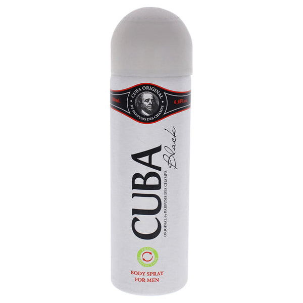 Cuba Cuba Black by Cuba for Men - 6.6 oz Body Spray