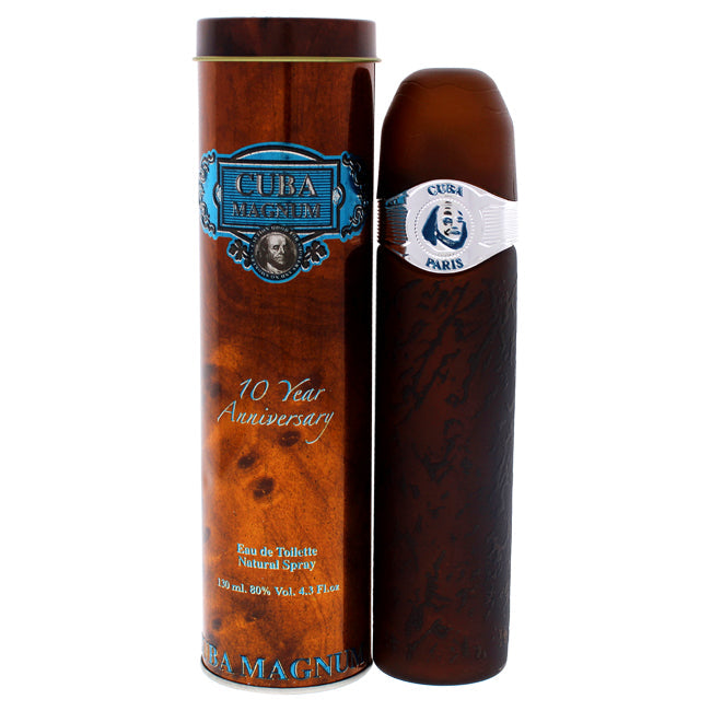 Cuba Cuba Magnum Blue by Cuba for Men - 4.3 oz EDT Spray