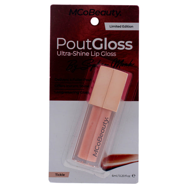 MCoBeauty Pout Gloss Ultra Shine Lip Gloss - Tickle by MCoBeauty for Women - 0.2 oz Lip Gloss