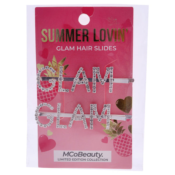 MCoBeauty Summer Lovin Glam Hair Slides by MCoBeauty for Women - 2 Pc Hair Clips (Limited Edition)