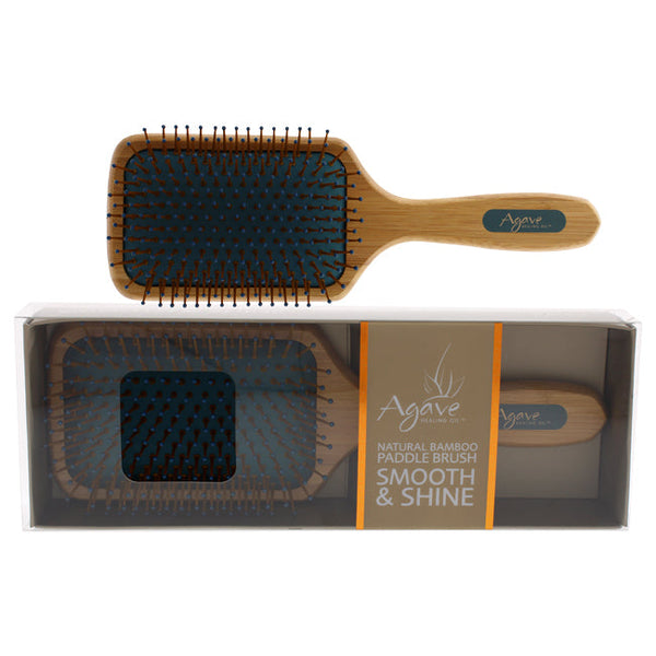 Agave Healing Oil Natural Bamboo Paddle Brush by Agave Healing Oil for Unisex - 1 Pc Hair Brush
