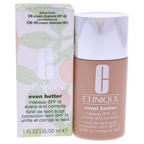 Clinique Even Better Makeup SPF 15 - CN 40 Cream Chamois by Clinique for Women - 1 oz Foundation