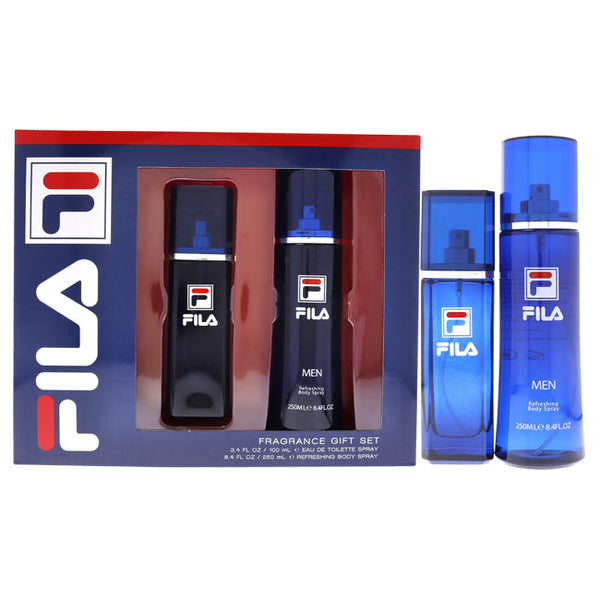 Fila Fila by Fila for Men - 2 Pc Gift Set 3.4 oz EDT Spray, 8.4 oz Body Spray