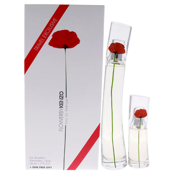 Kenzo Flower by Kenzo for Women - 2 Pc Gift Set 1.7oz EDP Spray, 0.5oz EDP Travel Spray